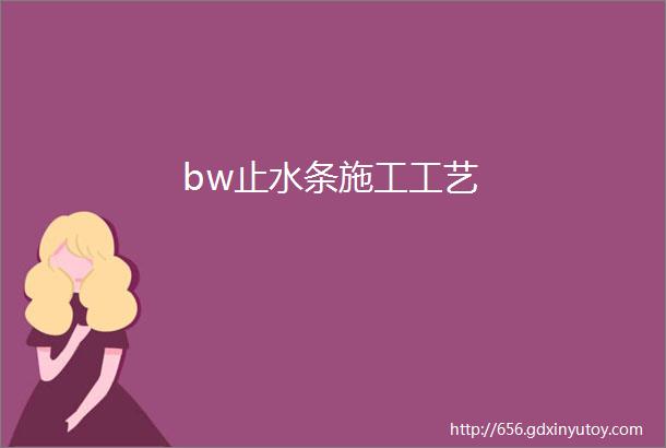 bw止水条施工工艺