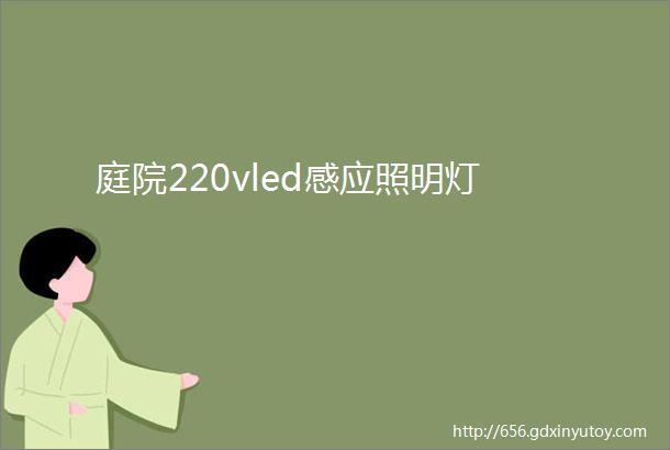 庭院220vled感应照明灯